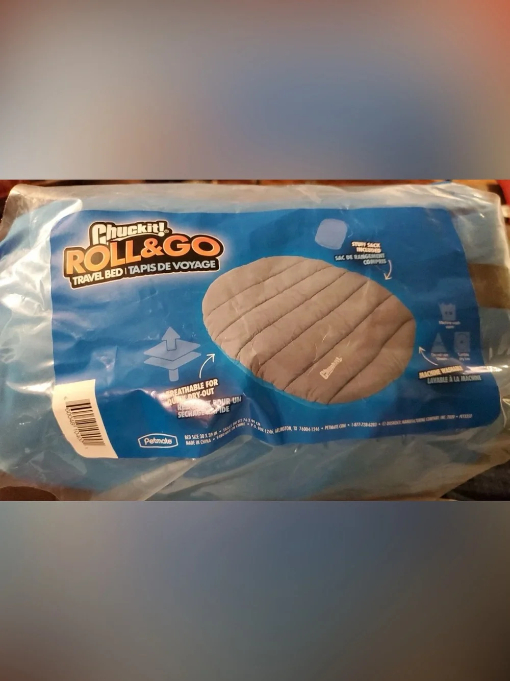 Chuckit! Roll & Go Travel Bed - pet dog cat brand new and sealed